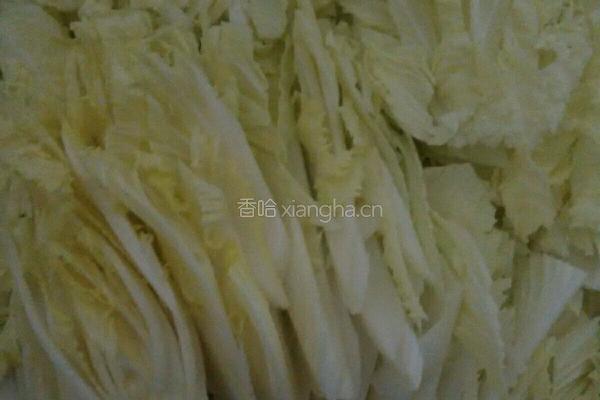 白菜炖豆腐的做法图解2