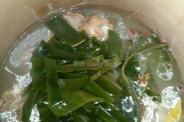 东北大骨炖海带的做法图解4
