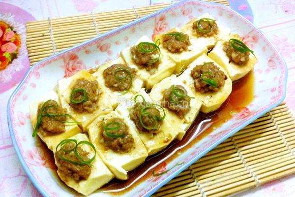 蒸肉酿豆腐的做法图解7