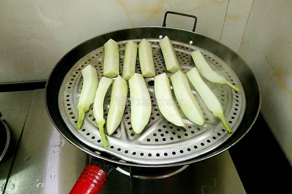 清蒸茄子的做法图解3