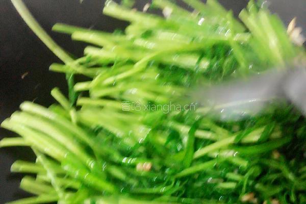 蒜蓉爆炒通心菜的做法图解5