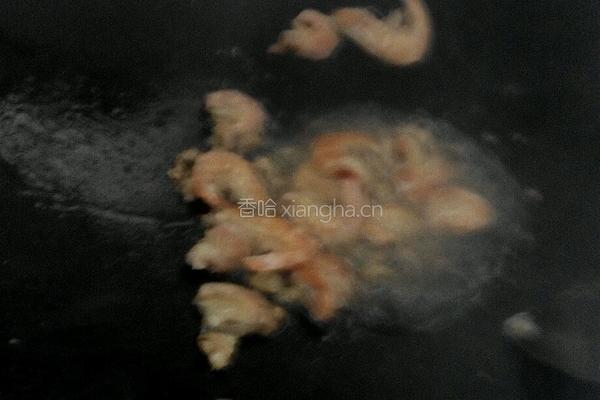 虾干炒米粉的做法图解3