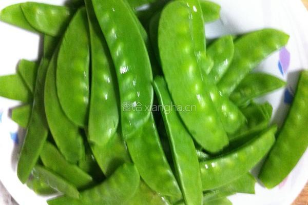 肉片荷兰豆的做法图解1