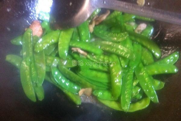 肉片荷兰豆的做法图解4