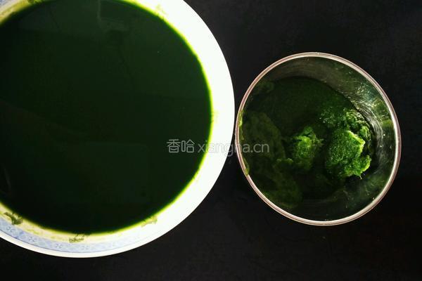 绿色面团的做法图解3
