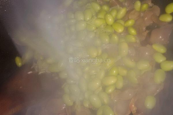 鸭肫炒毛豆的做法图解5