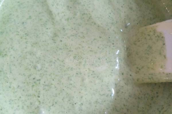 菠菜蜜豆海绵蛋糕的做法图解13