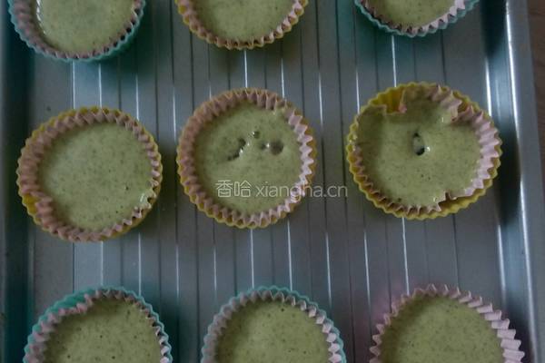 菠菜蜜豆海绵蛋糕的做法图解15