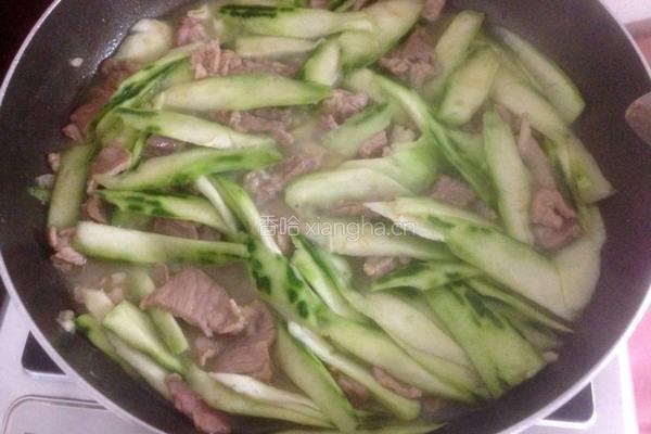 角瓜炒肉片的做法图解10