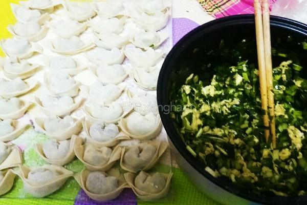 韭菜鸡蛋饺子的做法图解5
