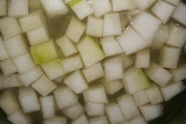 肉丸冬瓜汤的做法图解4