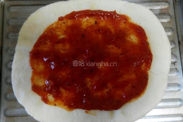 培根比萨的做法图解3