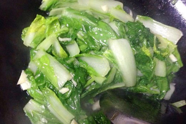蒜蓉毛白菜的做法图解7