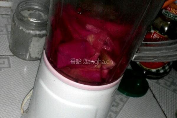 火龙果皮汤圆的做法图解2
