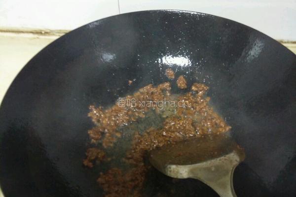 芝麻酱肉末豆腐的做法图解3