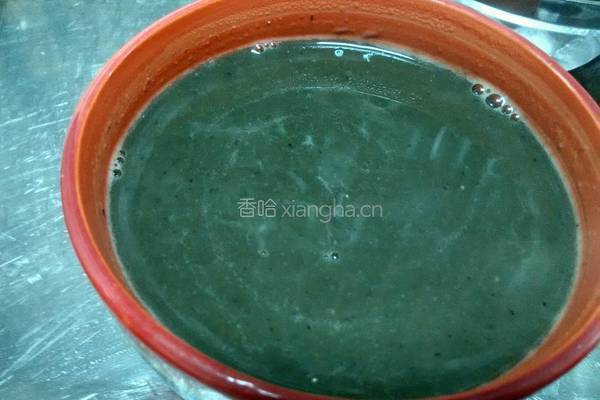 黑米菠菜米糊的做法图解6