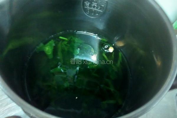 黑米菠菜米糊的做法图解4