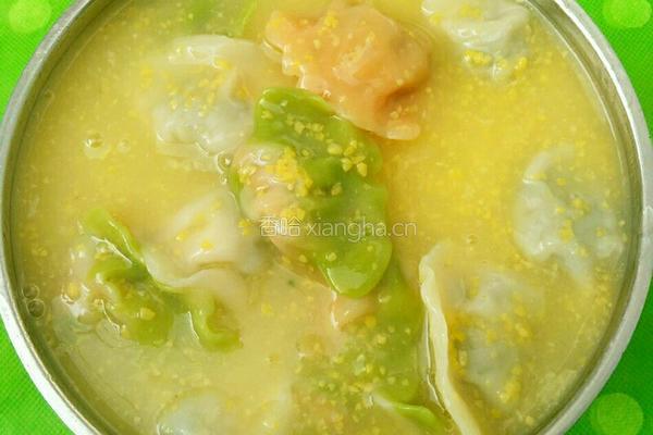 玉米粥煮饺子的做法图解7