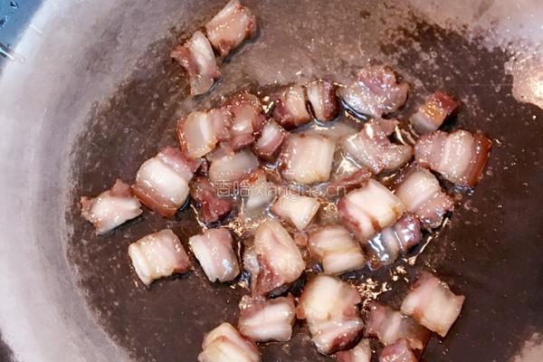 荷兰豆炒腊肉的做法图解4