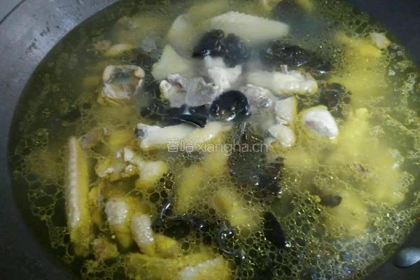 木耳炖鸡汤的做法图解6