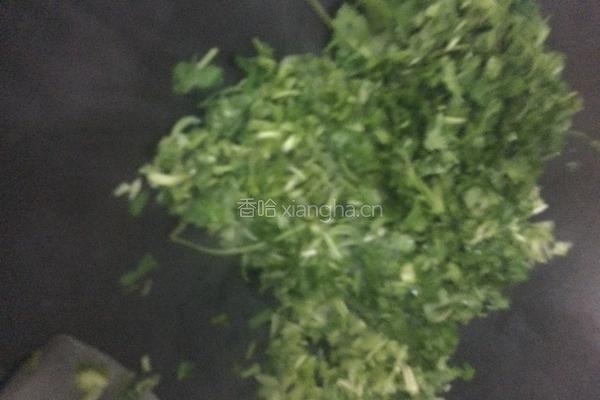 香菜炒鸡蛋的做法图解4