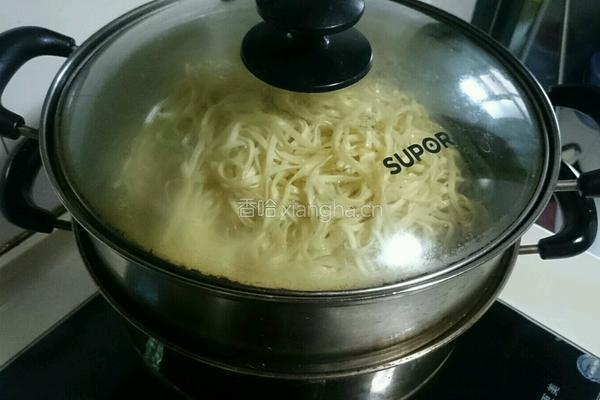 豆角炒肉卤面的做法图解14