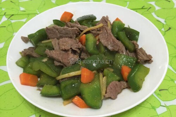 菜椒炒牛肉的做法图解12