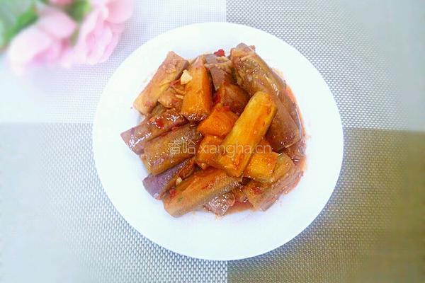 豆瓣酱烧茄条的做法图解10