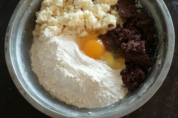 红豆豆渣饼的做法图解2