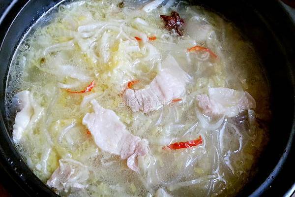 酸菜白肉的做法图解9