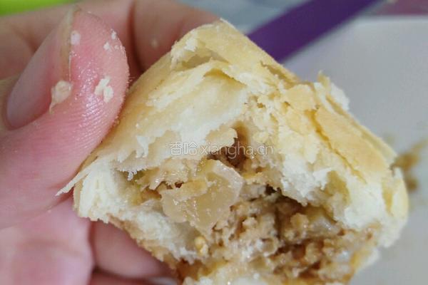 苏式鲜肉榨菜月饼的做法图解11