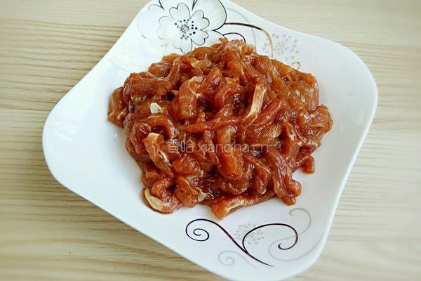 豆角木耳炒肉丝的做法图解4