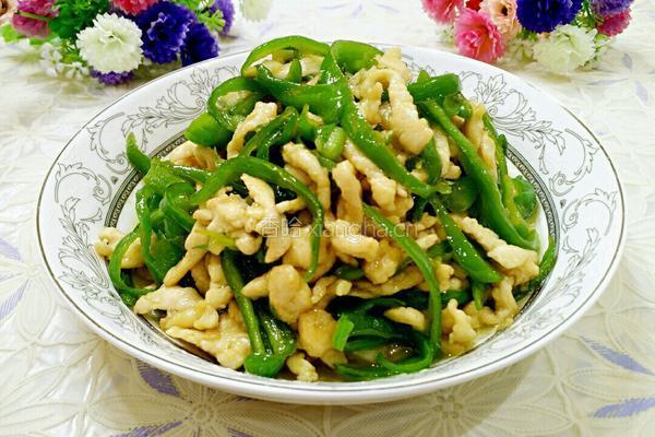 青椒炒鸡丝的做法图解11