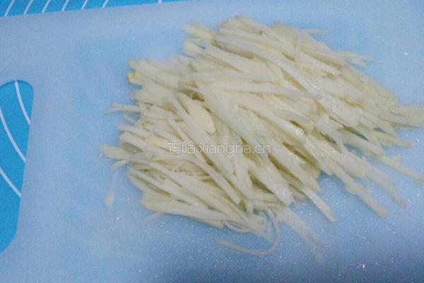 土豆丝鸡蛋卷饼的做法图解4