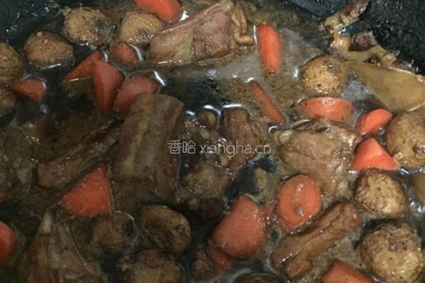 胡萝卜板栗排骨的做法图解13