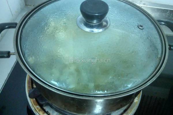 猪血大米粥的做法图解4