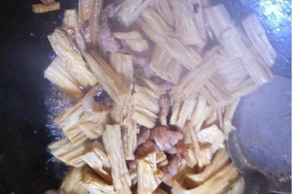 肉片腐竹的做法图解5