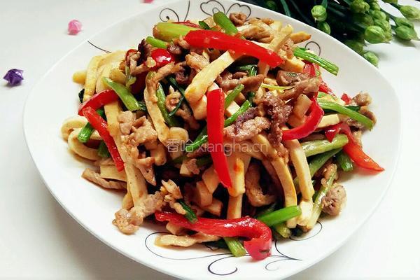 芹菜香干肉丝的做法图解8