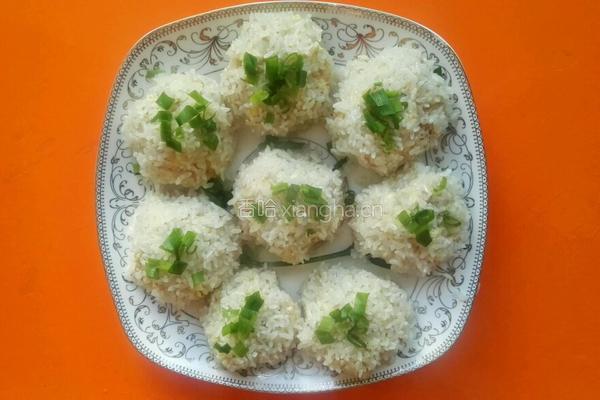 珍珠豆腐蒸肉的做法图解6
