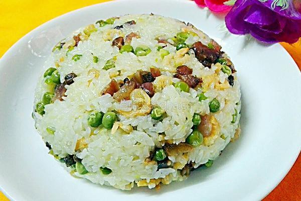 豌豆腊味糯米饭的做法图解9