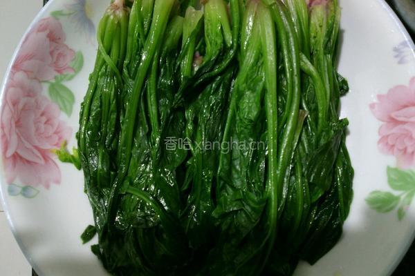 凉拌菠菜的做法图解3