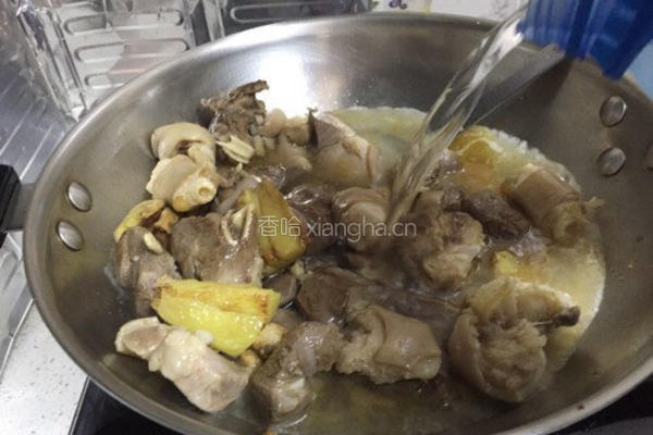沙茶羊腿煲的做法图解7