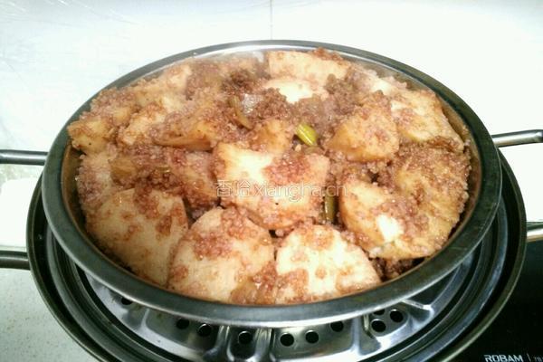 香芋粉蒸排骨的做法图解10