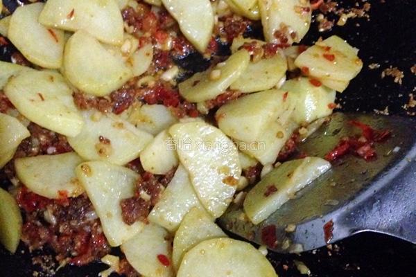 渣辣椒土豆片的做法图解4