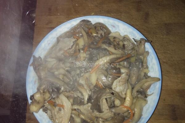肉炒蘑菇的做法图解4