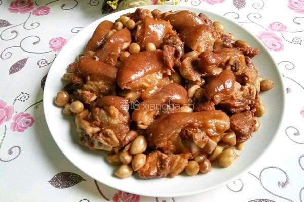 花生焖猪手的做法图解12