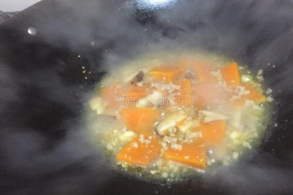 香菇肉沫拌南瓜的做法图解7