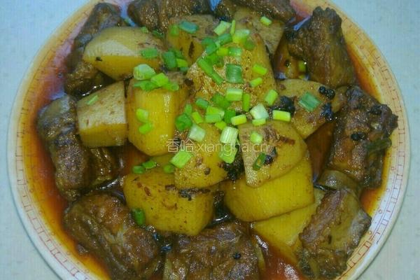 土豆烧排骨的做法图解11