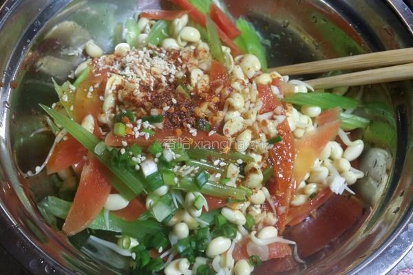 豆芽拌芹菜的做法图解6