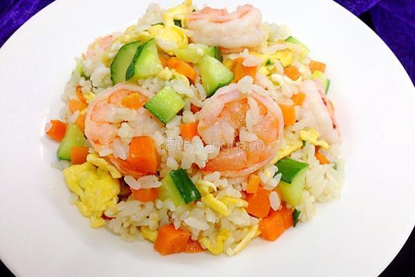 虾仁炒饭的做法图解11